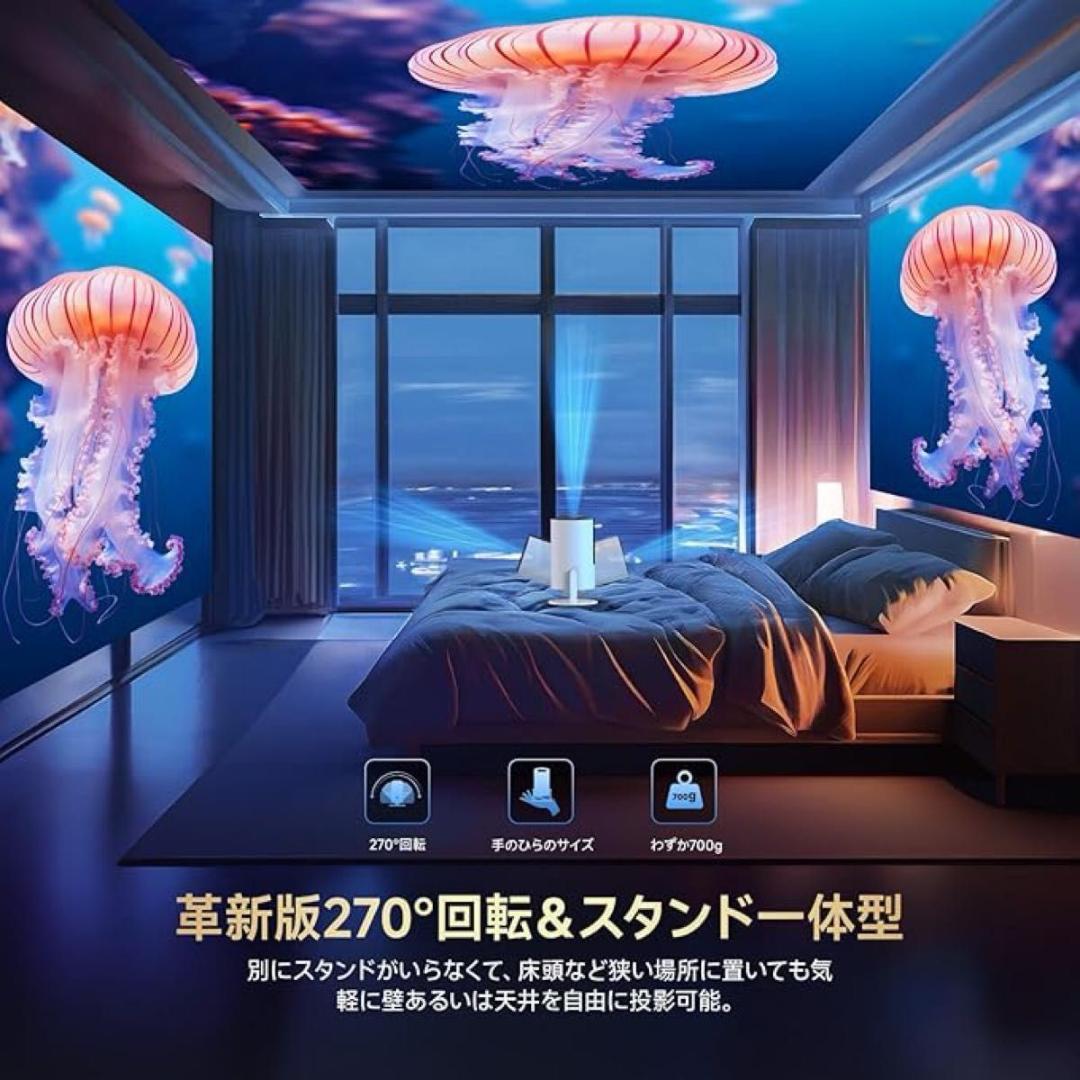 プロジェクター　本体　ホームシアター　小型 台形補正 4K 天井投影　111