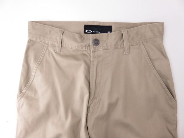 【値下げ】OAKLEY　オークリー　カーゴパンツ　ロゴ刺繍入り　茶　Sサイズ