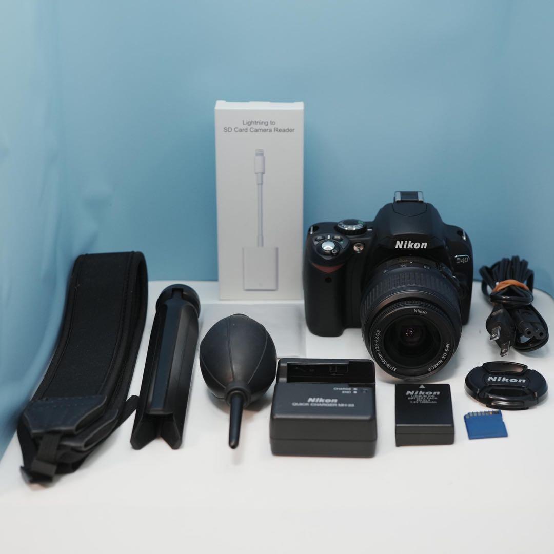 Nikon D40 一眼レフ フルセット 美品 a4312