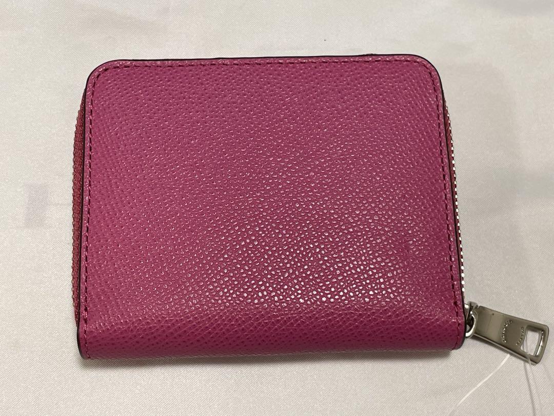 【新品未使用】COACH コインケース ブラウン・ピンク 未使用 COACH コインケース 小銭入れ ラウンドファスナー ピンク