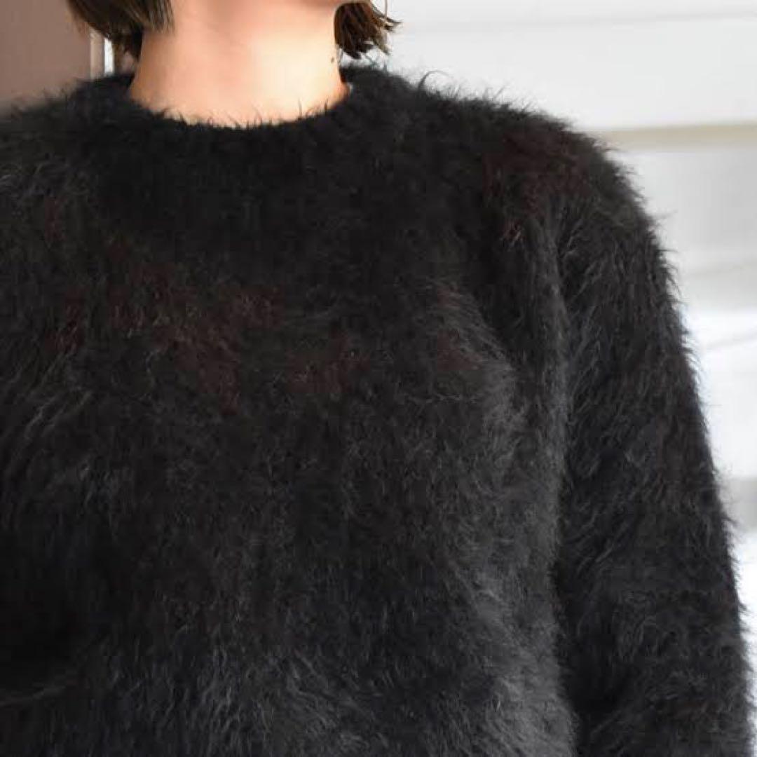 Cristaseya クリスタセヤ　黒　MOHAIR SWEATER