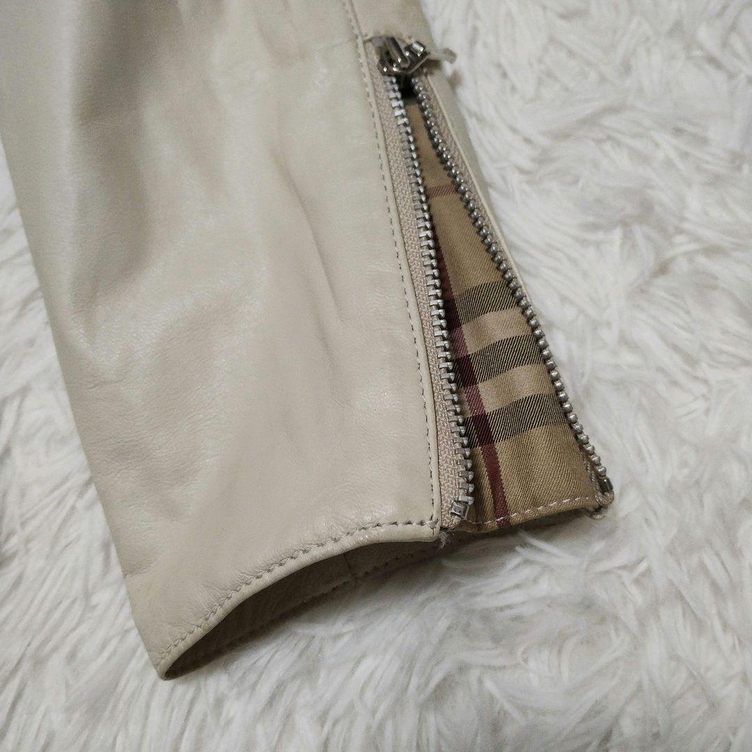 【美品】バーバリーブラックレーベル レザージャケット Ｍサイズ BURBERRY