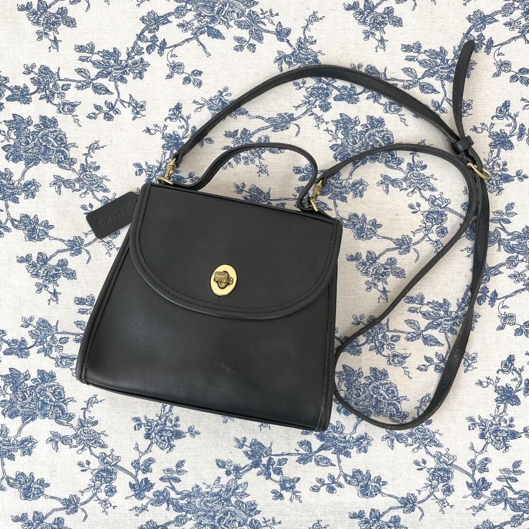 オールドコーチ OLDCOACH ショルダーバッグ ターンロック レジナ 黒