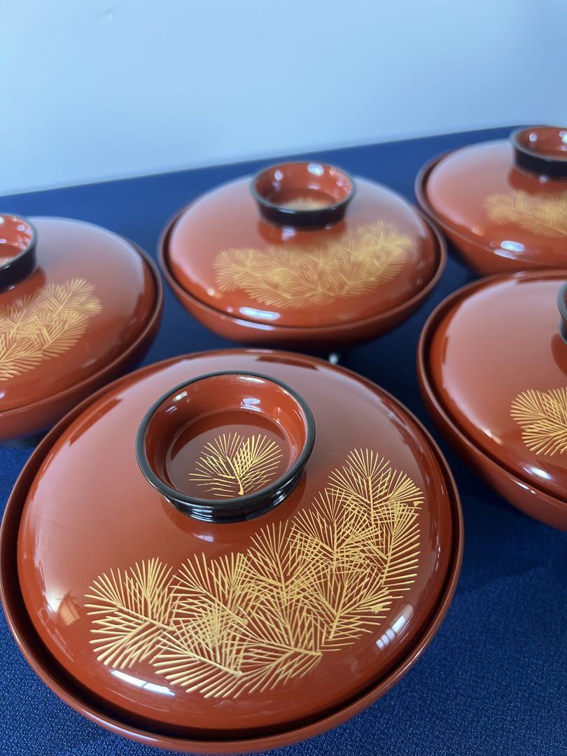 吸物椀お椀蓋付き5セット