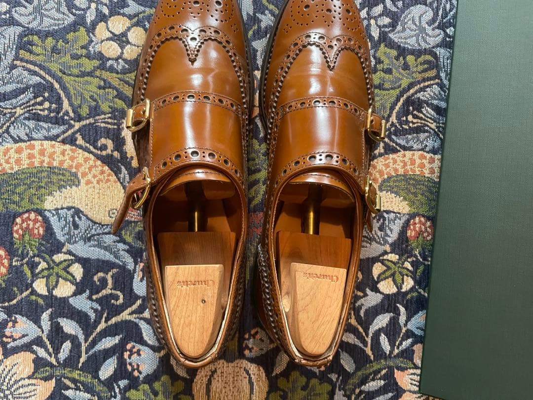 Church's ブラウン ダブルモンクストラップシューズ サイズ37 Church's ブラウン ダブルモンクストラップシューズ サイズ37