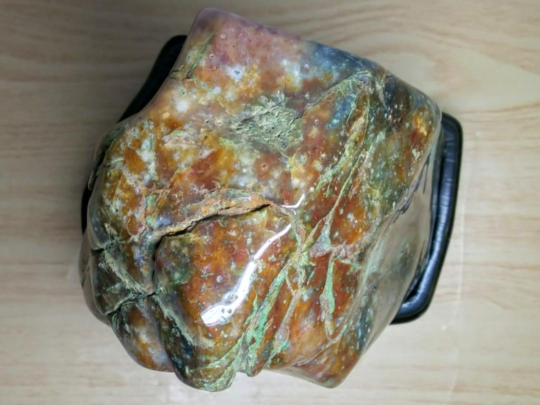 最安値】 花紋石 12.2kg 錦石 原石 鑑賞石 水石 赤石 紋石 自然石