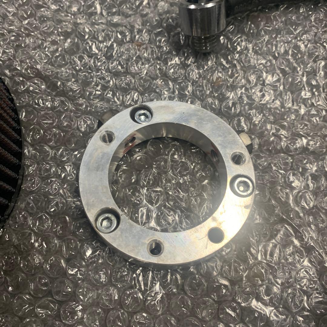 ハーレーXL883 1200用S-SエアクリーナーメッキティアドロップカバーSS DECORATOM_COM_BR