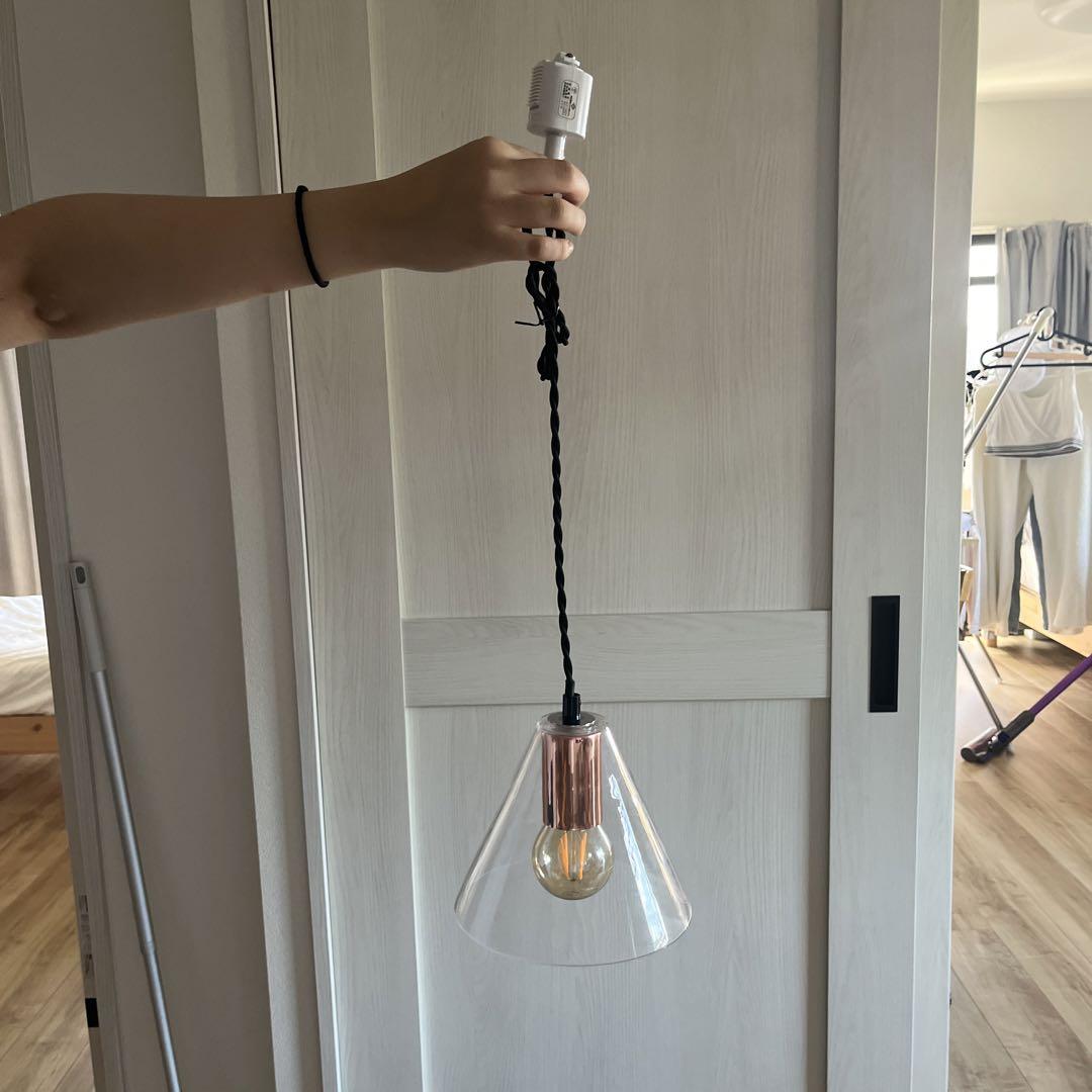 ガラスシェード ペンダントライト LED電球対応