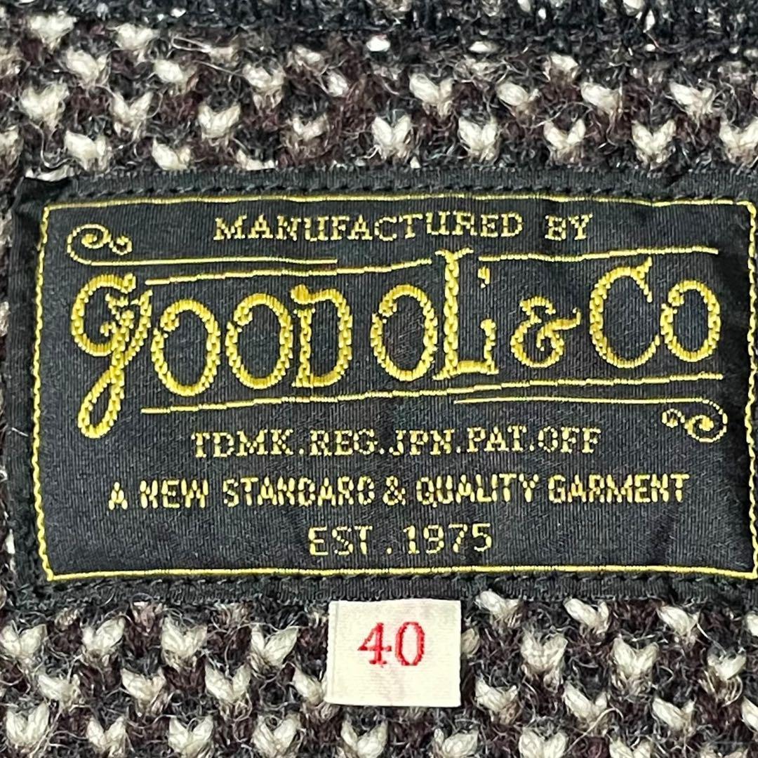 【高級美品】GOOD OL’  グッドオル ウール100%ブルゾン ヘチマ襟 M