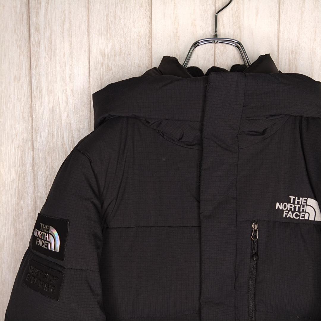 《激レア》ノースフェイスダウンジャケット140刺繍ブラックD31121