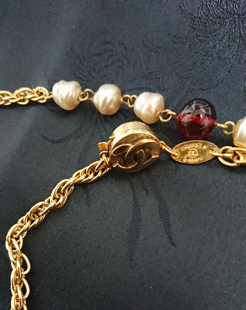 週末限定価格✨幻 ✨CHANEL シャネル グリポア×パールロング