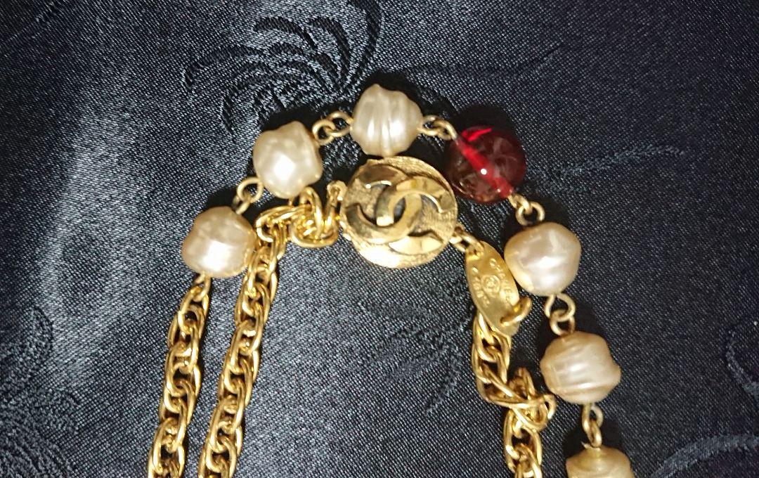 週末限定価格✨幻 ✨CHANEL シャネル グリポア×パールロング