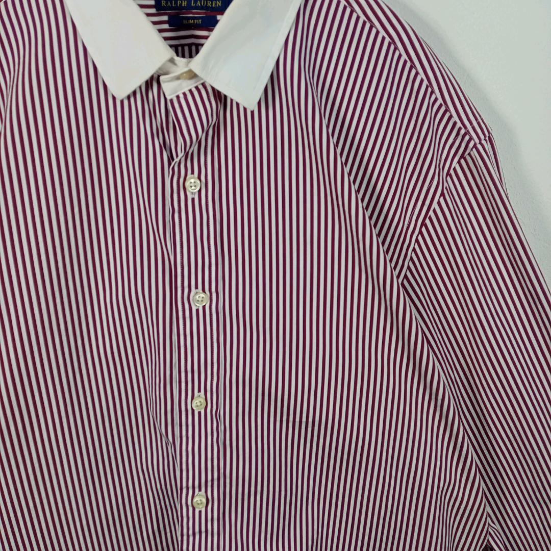 Ralph Lauren ラルフ SLIMFIT 長袖ワイシャツストライプ