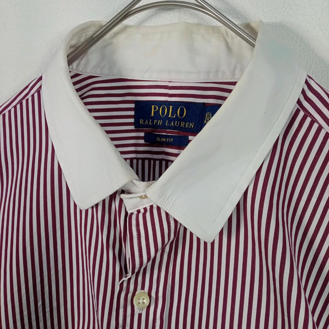 Ralph Lauren ラルフ SLIMFIT 長袖ワイシャツストライプ