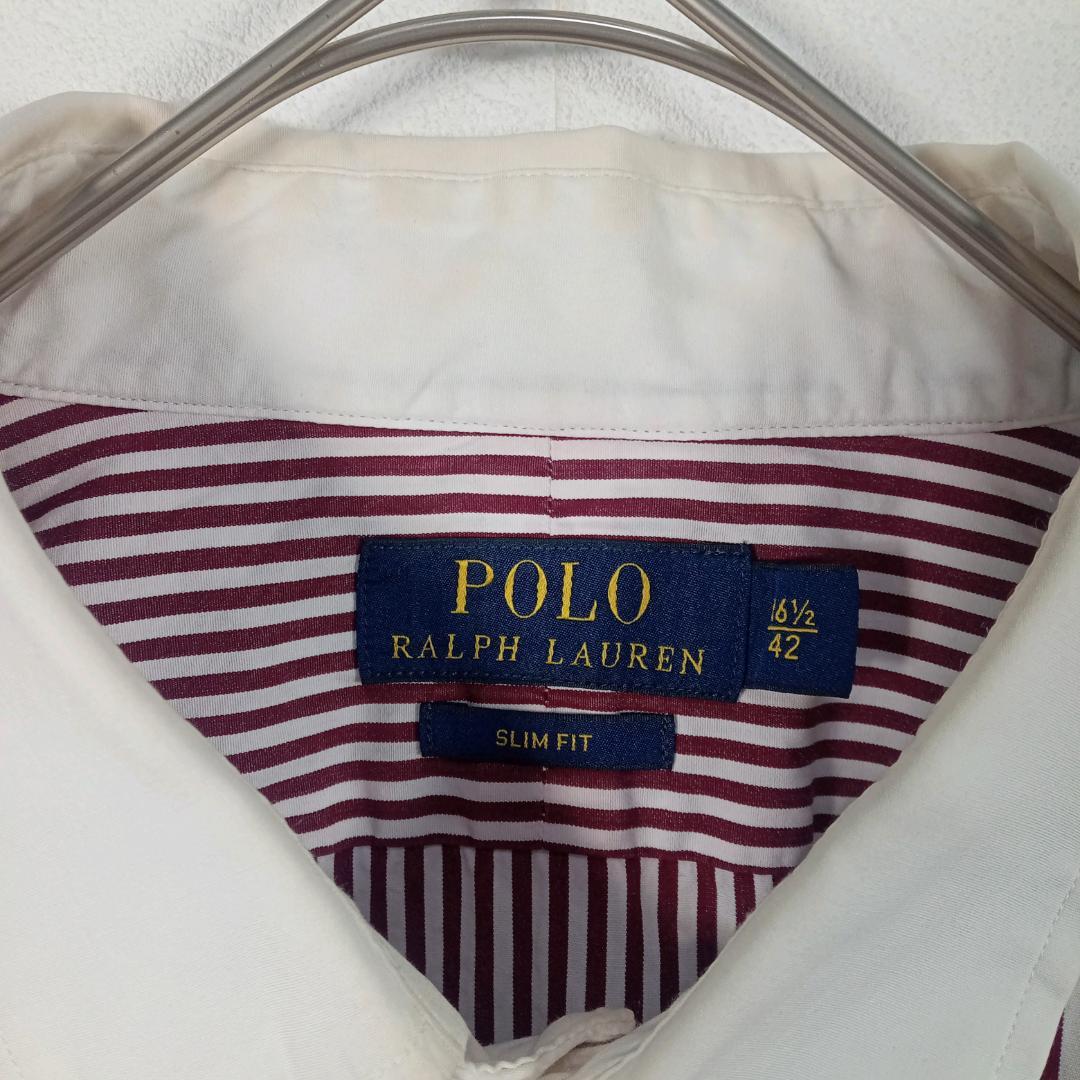 Ralph Lauren ラルフ SLIMFIT 長袖ワイシャツストライプ