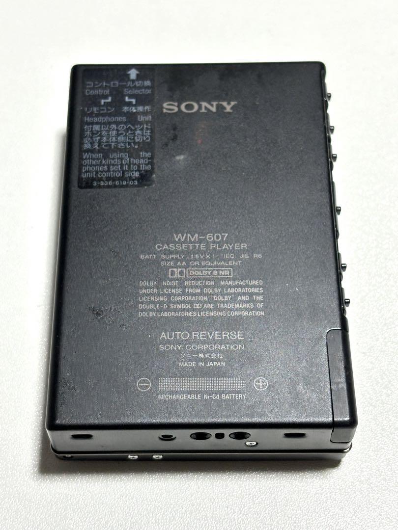 SONYレア品 WM-607 Walkman カセットプレイヤージャンク SONYレア品 WM-607 Walkman カセットプレイヤー ジャンク品