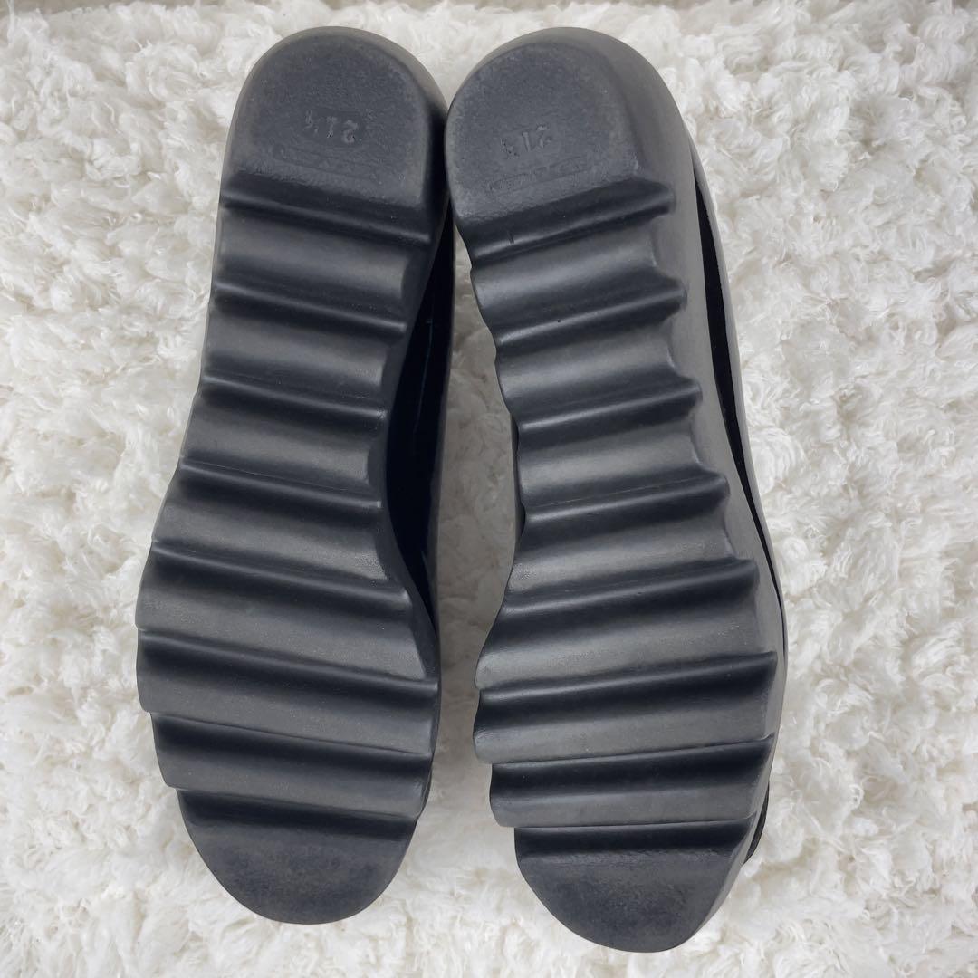 【極美品】ヒルズアベニュー エナメル バレエシューズ カメリア 21.5