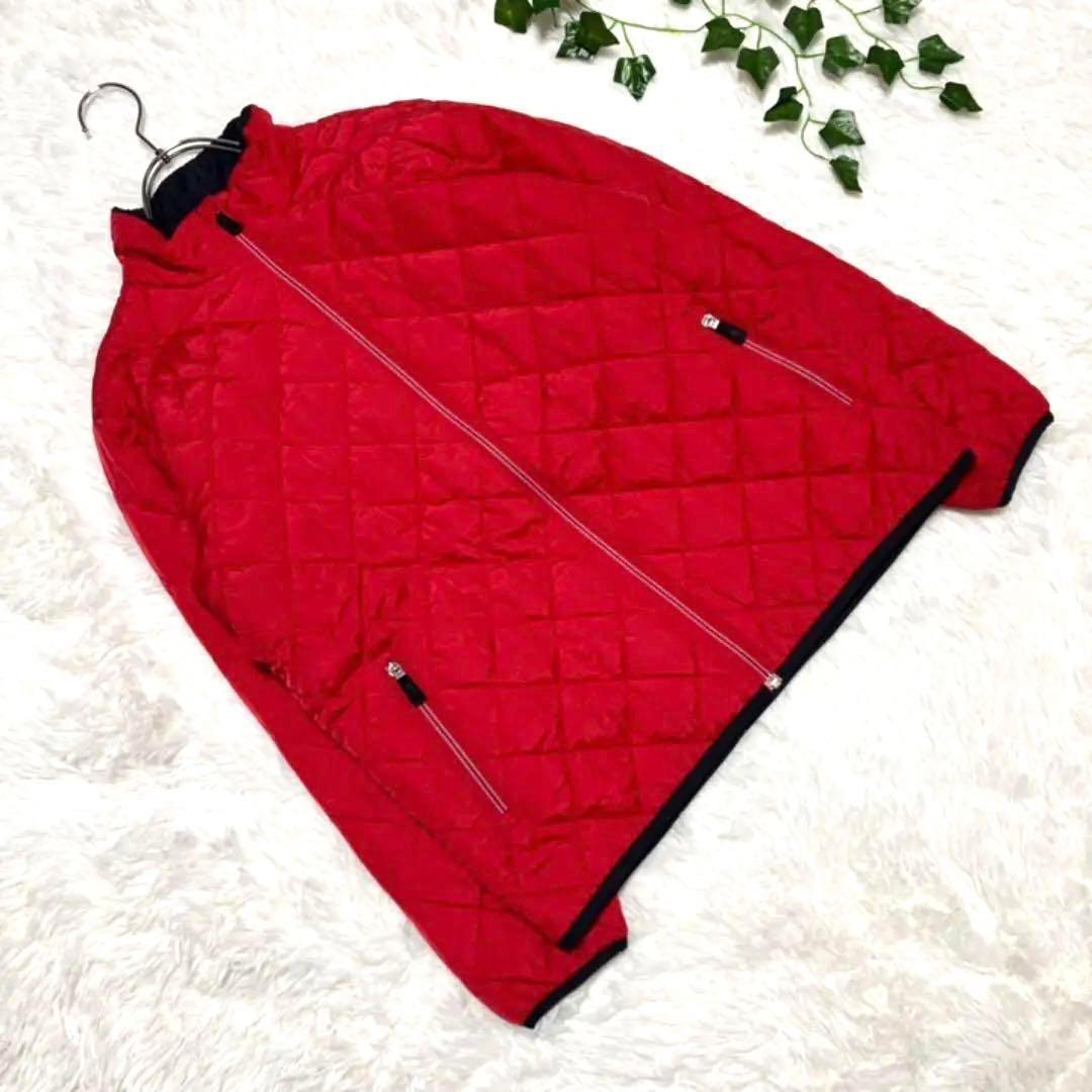 ✨美品✨【LAND'S END】ナイロンジャケット（M）キルティング レッド