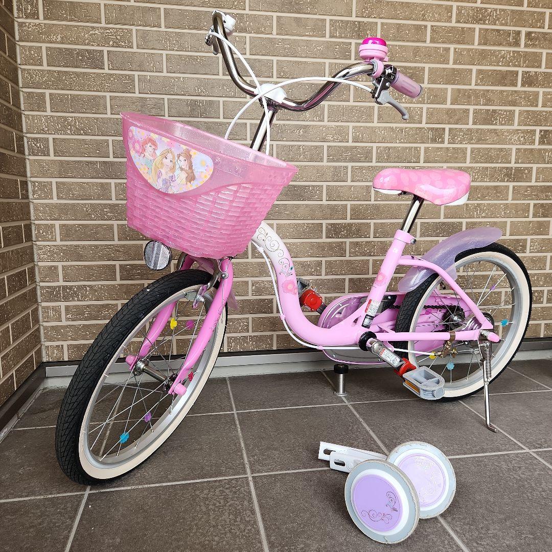 【美品、宮城県】ディズニープリンセス 子供用自転車　18インチ