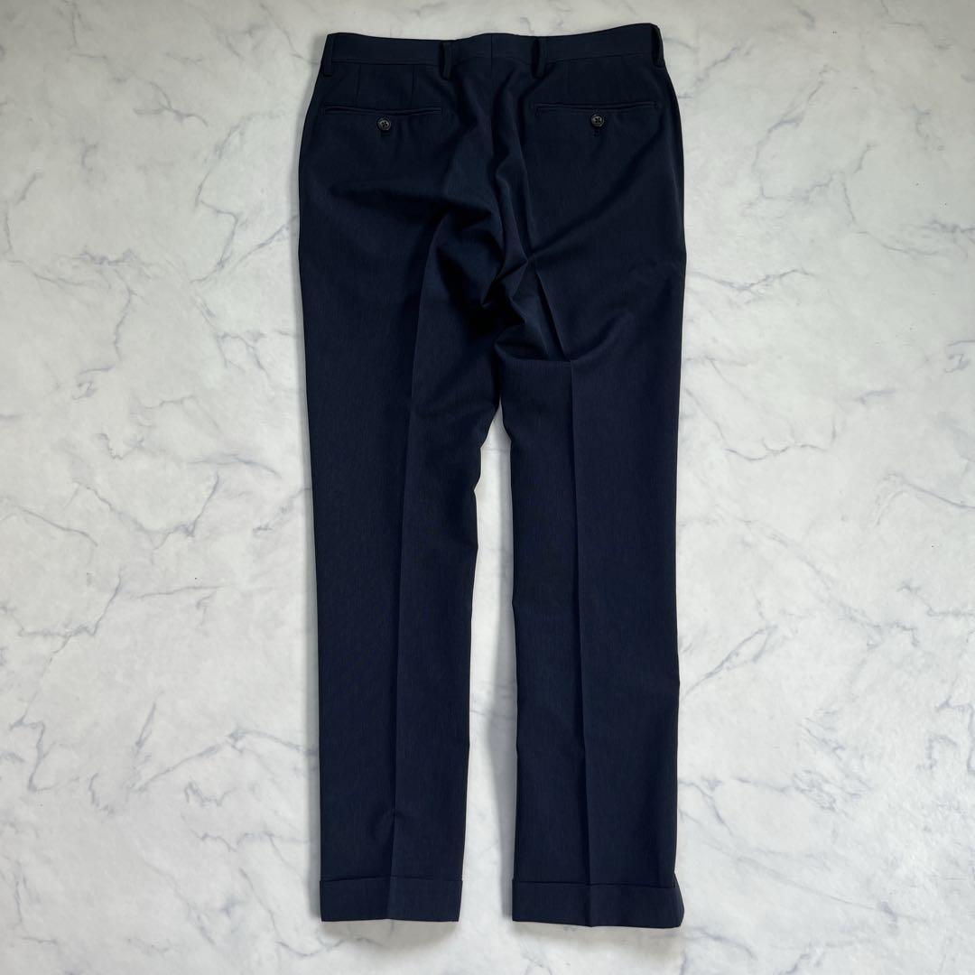 【美品】GREEN LABEL RELAXING セットスーツ42 ネイビー グリーンレーベルリラクシング スーツ セットアップ 42 ネイビー