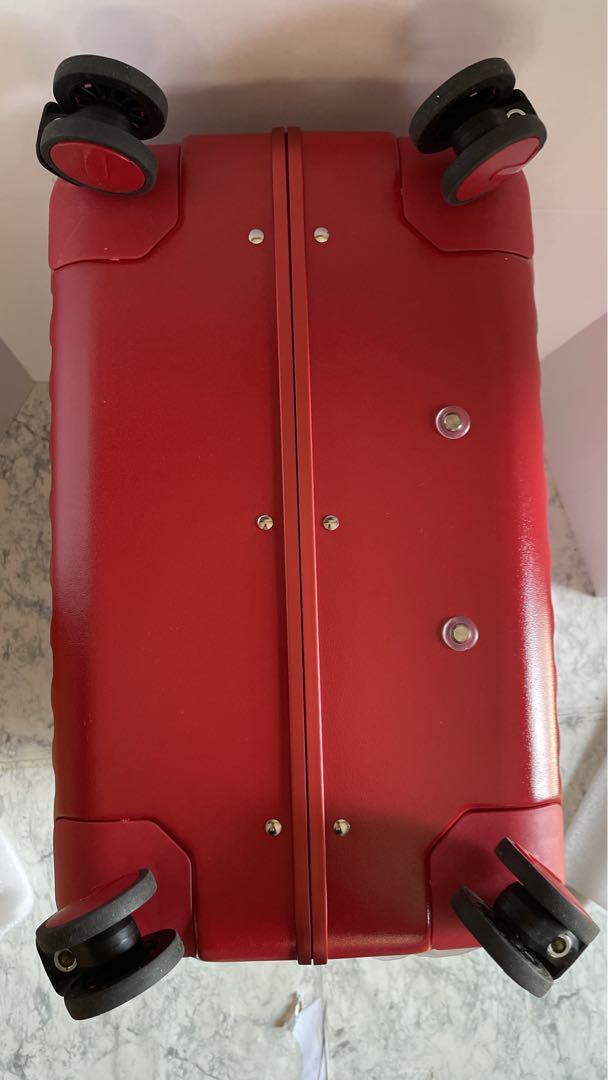 【きらきら】キャリーケース［46×28×68cm ］レッド赤　スーツケース