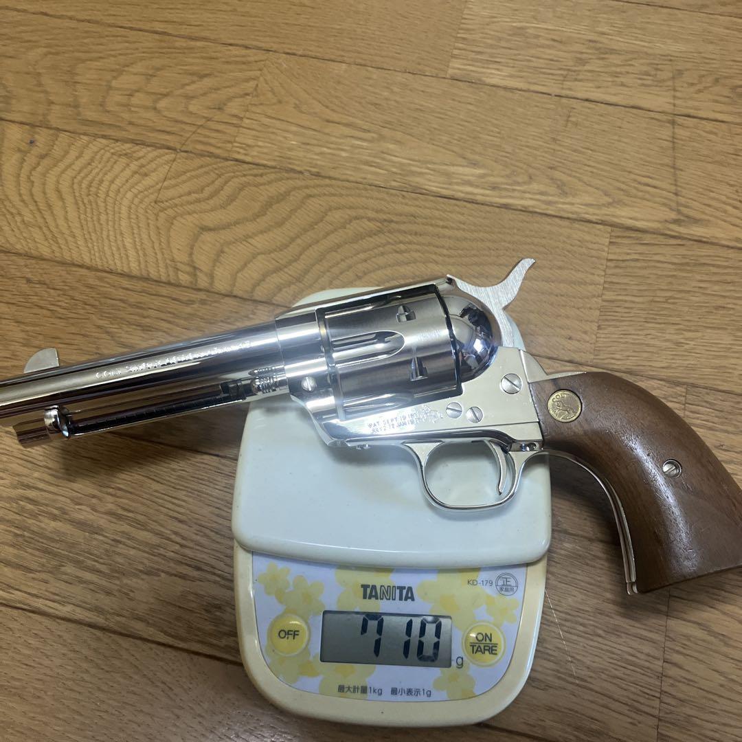 SAA 45 4-3/4インチ ニッケル仕上げ木製グリップデタッチャブル