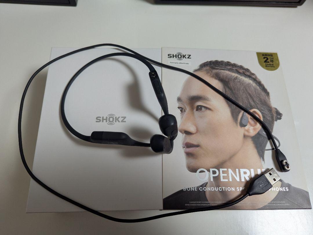 SHOKZ OpenRun S803 ブラック 骨伝導イヤホン