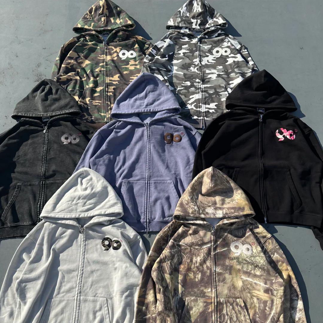 ピグメント 9090 Logo Assort Zip Hoodie Pants