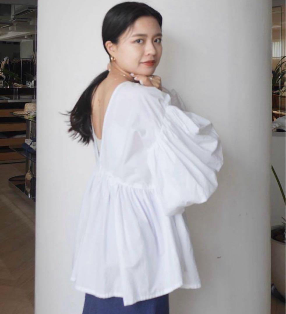 新品未使用タグ付✨Sea Room lynn　コットンキャンブリックブラウス 白 美品✨Sea Room lynn シールームリン コットンキャンブリック