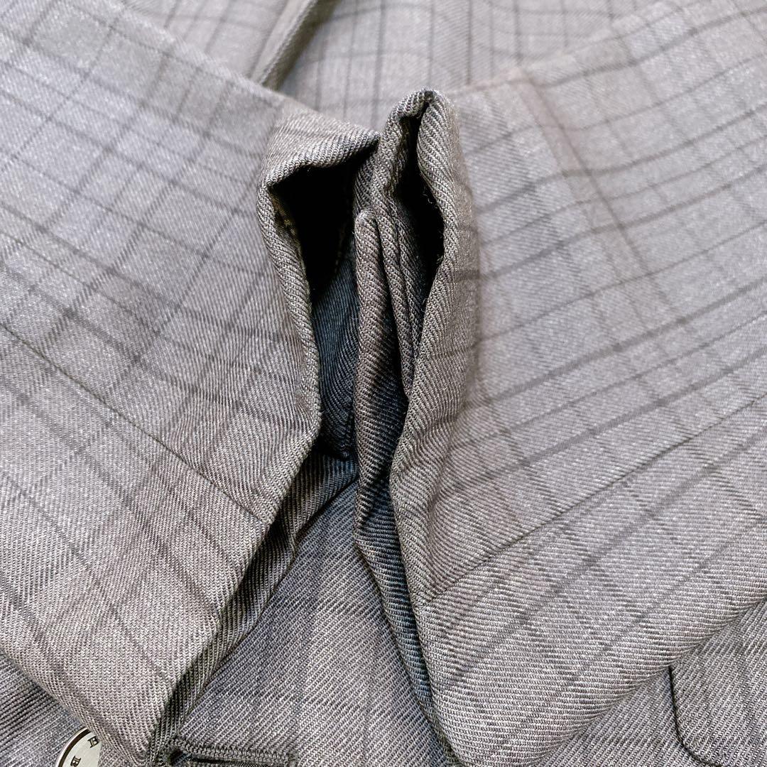 バーバリーブラックレーベル ジャケット スーツ チェック柄 42LL BURBERRY BLACK LABEL WWW_SHINETEETH_COM