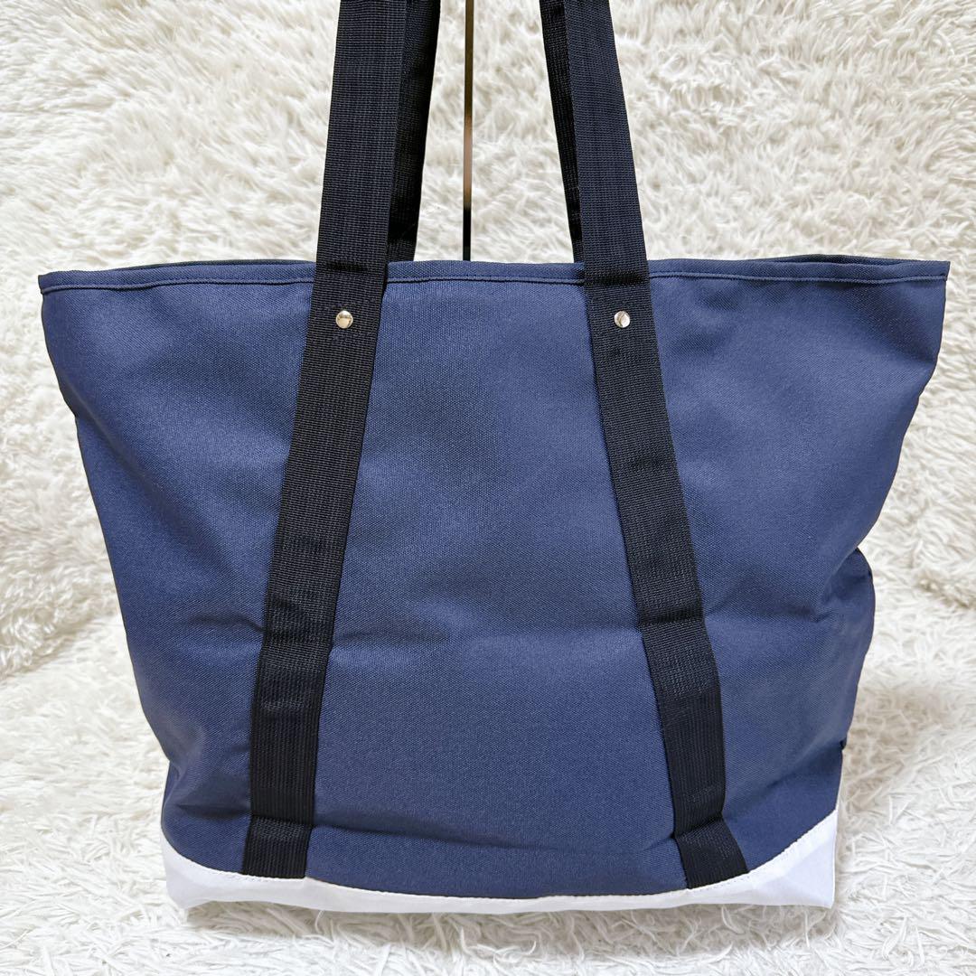 ✨極美品✨SINACOVA トートバッグ ナイロン 大容量 A4可能 ネイビー