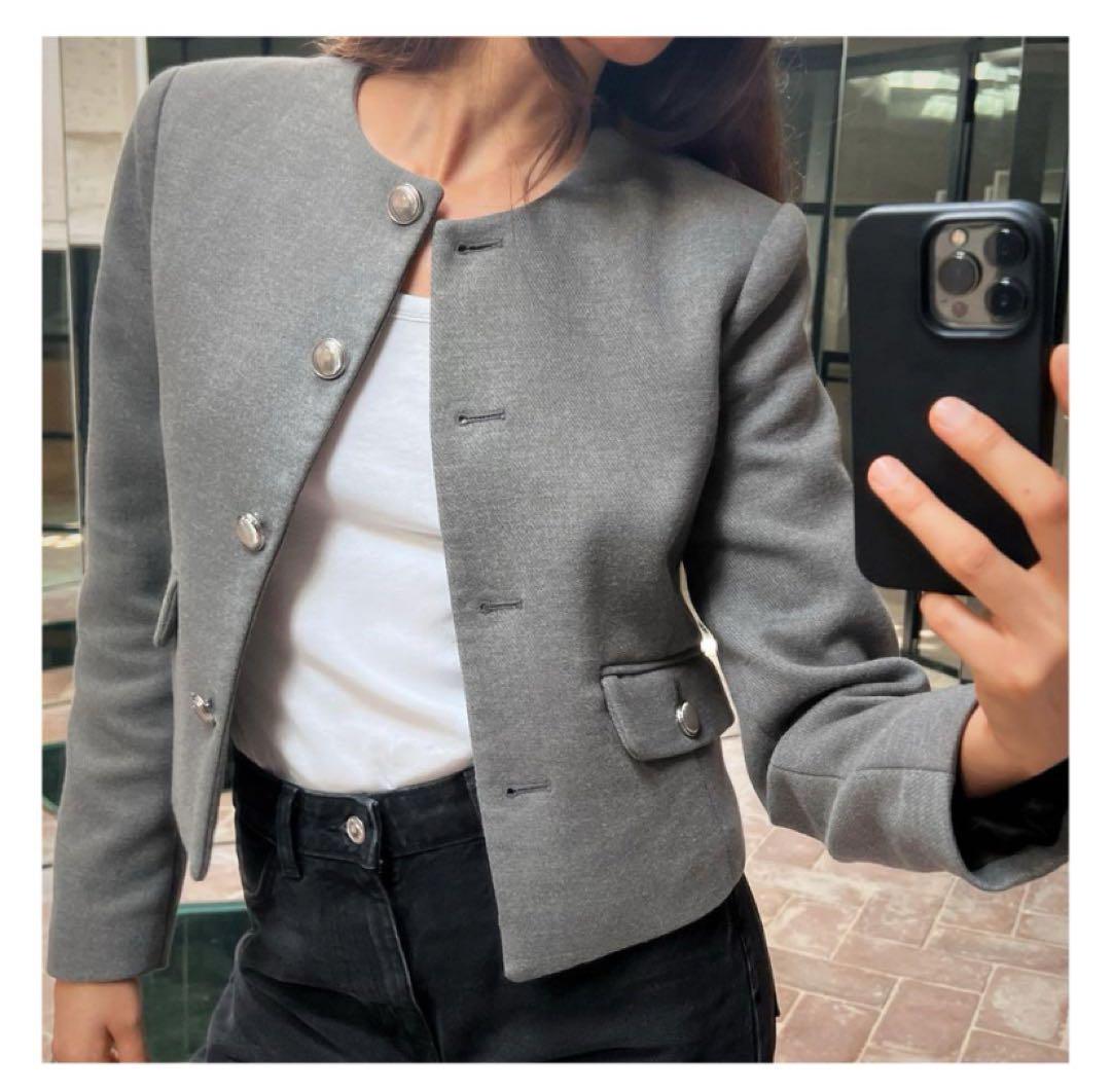 ZARA - （aさん専用）【未使用】ZARA メタルボタンジャケットの