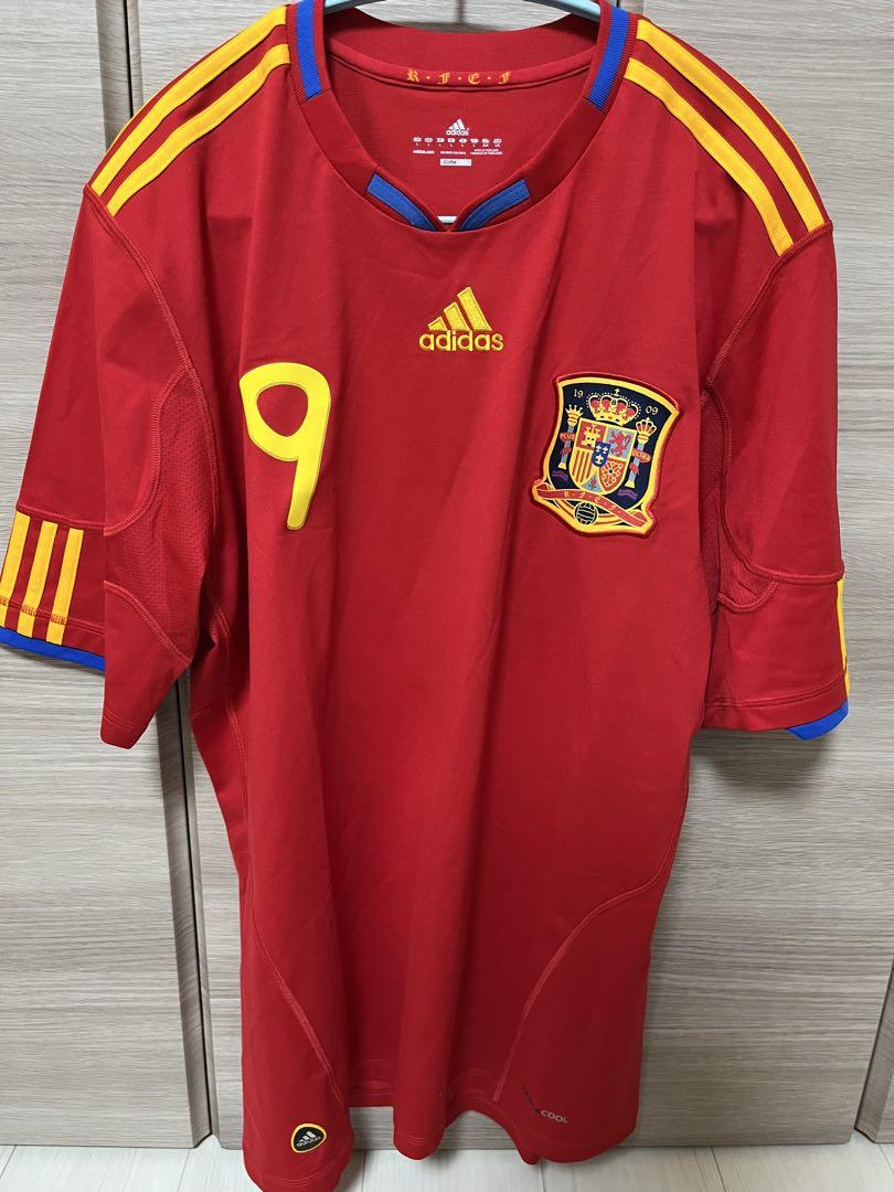 adidas スペイン代表　フェルナンドトーレス　ユニホーム　4XL スペイン代表 フェルナンド・トーレス 9 ユニフォームadidas