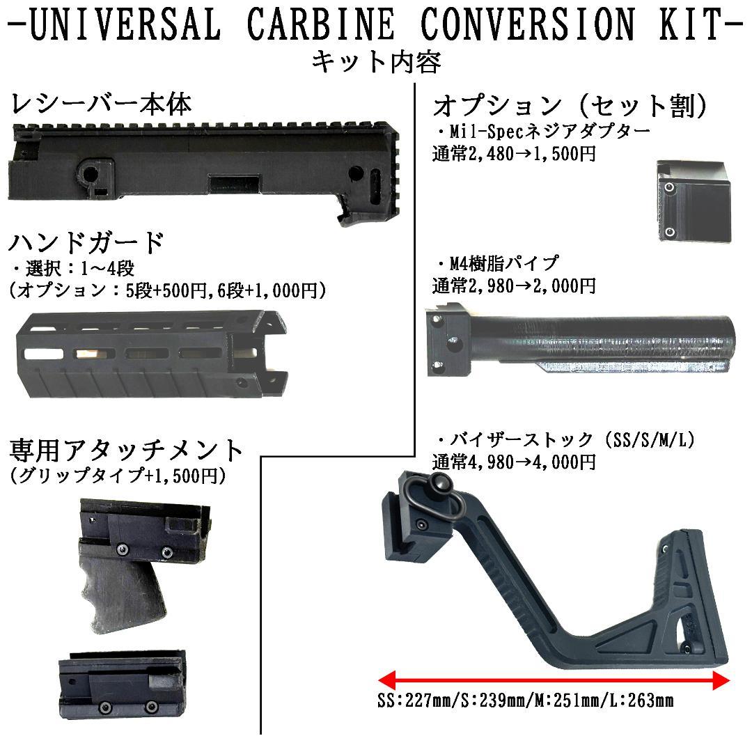 東京マルイ ソーコム Mk23 カービン コンバージョンキット 樹脂パイプセット