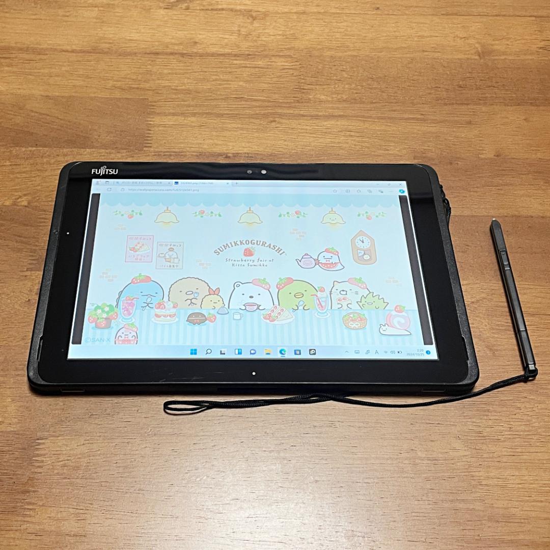 お絵描きイラストに！富士通タブレット✨ワコムのタッチペン付き