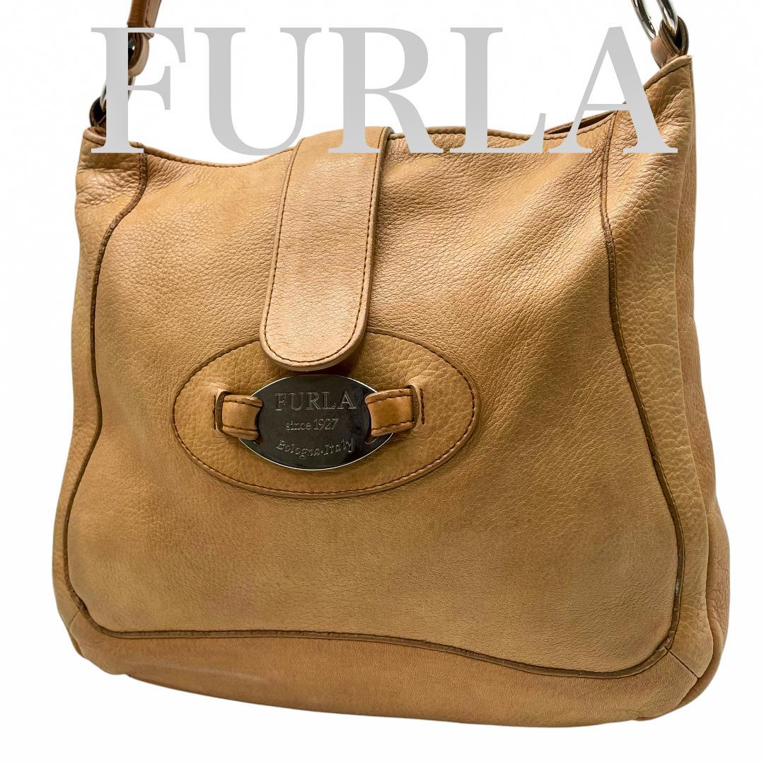 【希少】FURLA ヴィンテージ レザー ハンドバッグ ワンショルダー 肩掛け