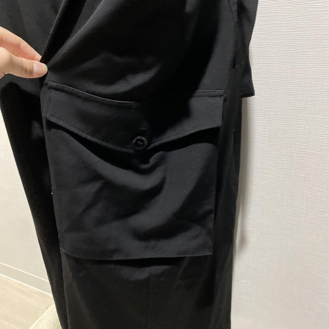 Yohji Yamamoto 18ss ウールギャバジン ワイドカーゴサロペット