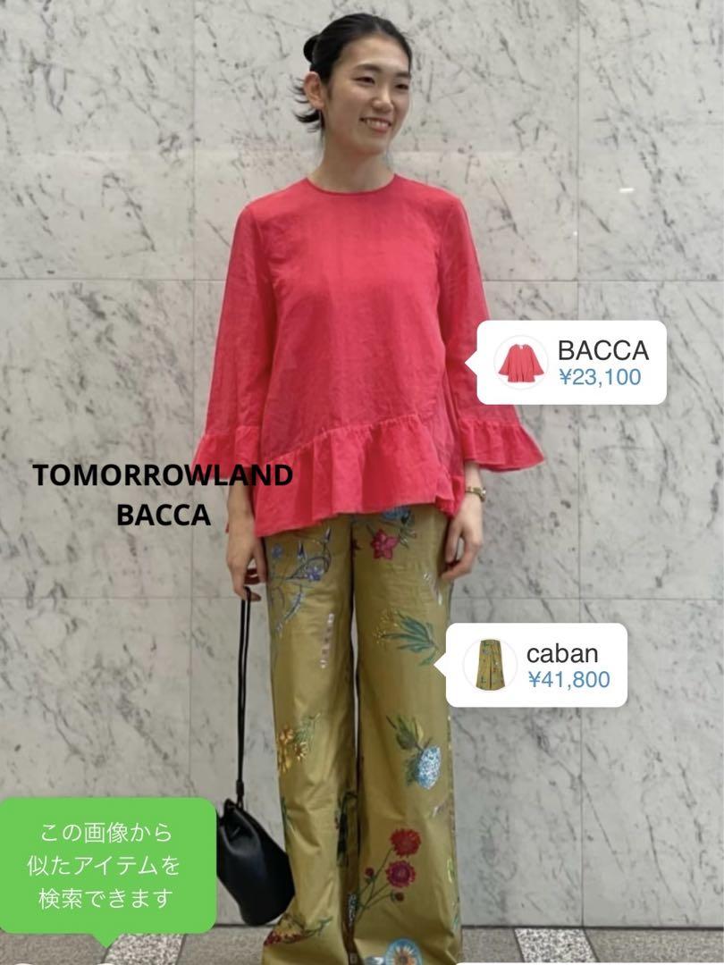 トゥモローランド　BACCA シアーコットンボイル チュニックブラウストップス