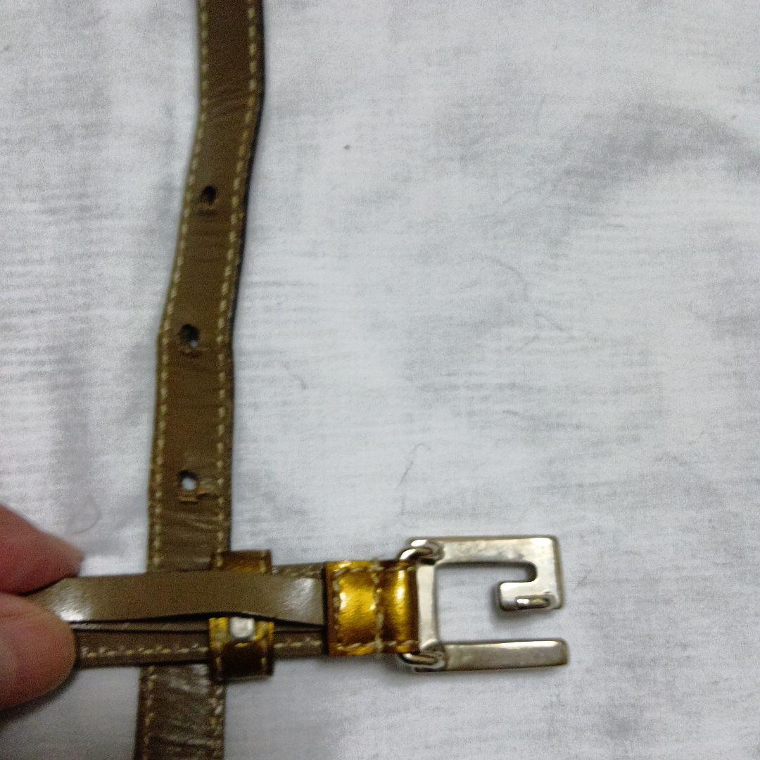 GUCCI レディブラウンエナメル レザー ベルト 70-28バックルシルバー GUCCI レディブラウンエナメル レザー ベルト 70-28バックルシルバー