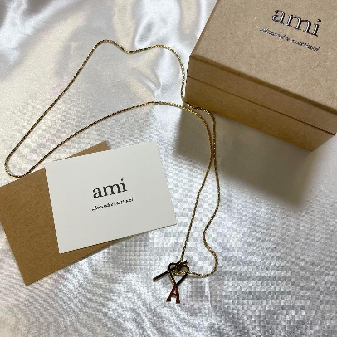 ☆AMI PARIS☆ハート ロゴ ネックレス ユニセックス 送関込 新品!!☆AMI PARIS☆ハート ロゴ ネックレス ユニセックス