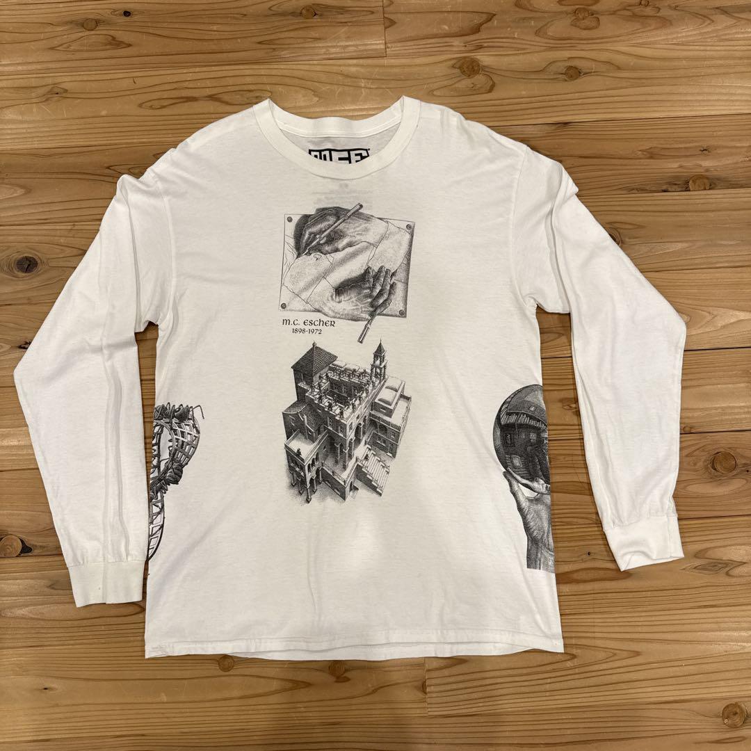 M.C ESCHER エッシャー ART アート ロンt サイズL