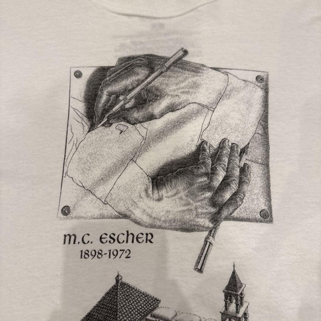 M.C ESCHER エッシャー ART アート ロンt サイズL