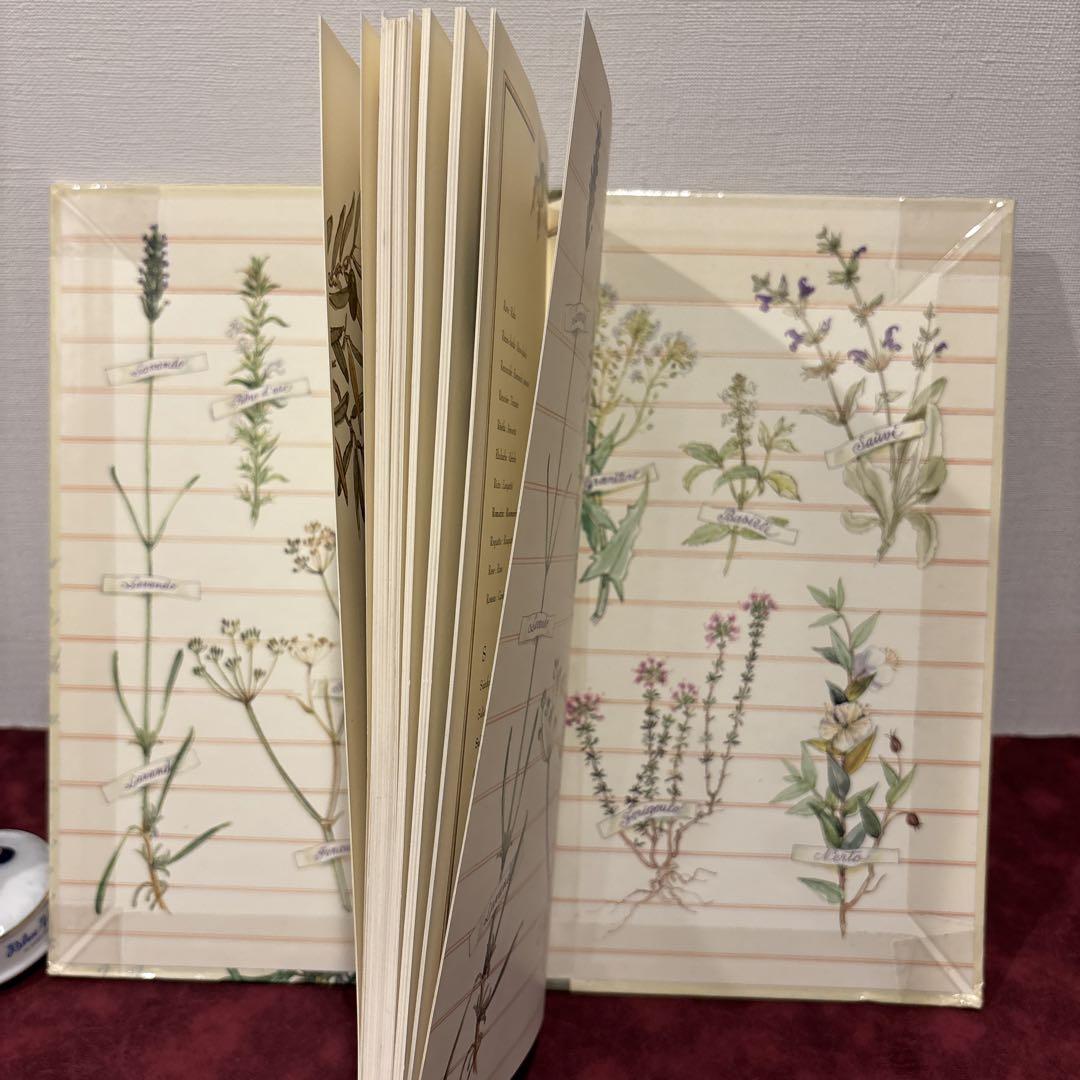 ❤️あき 612⑦人気希少フランスのハーブ洋書　古書　植物画　水彩画集