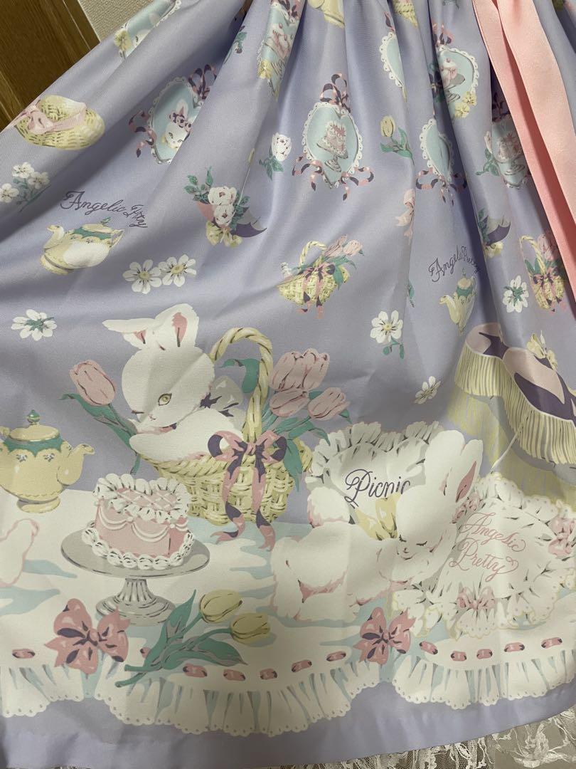 angelic pretty うさぎpicnic party JSK ラベンダー