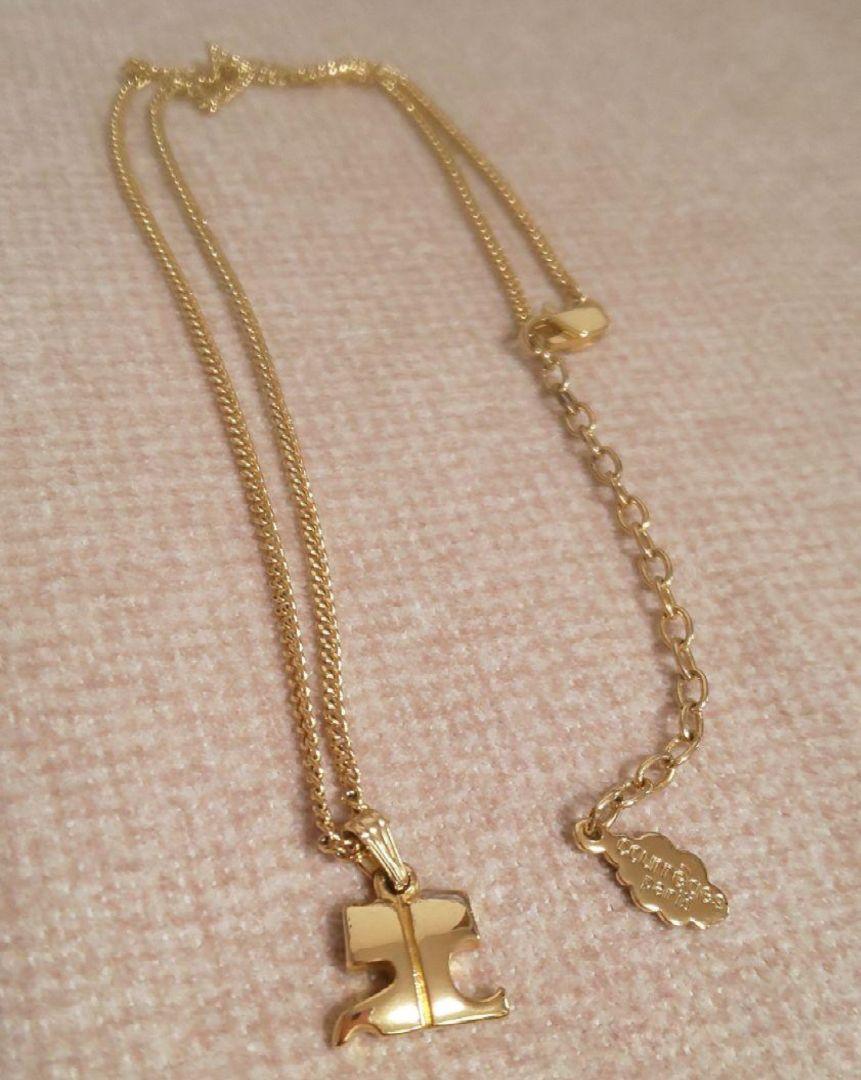 クレージュ ロゴ ネックレス ヴィンテージ 美品