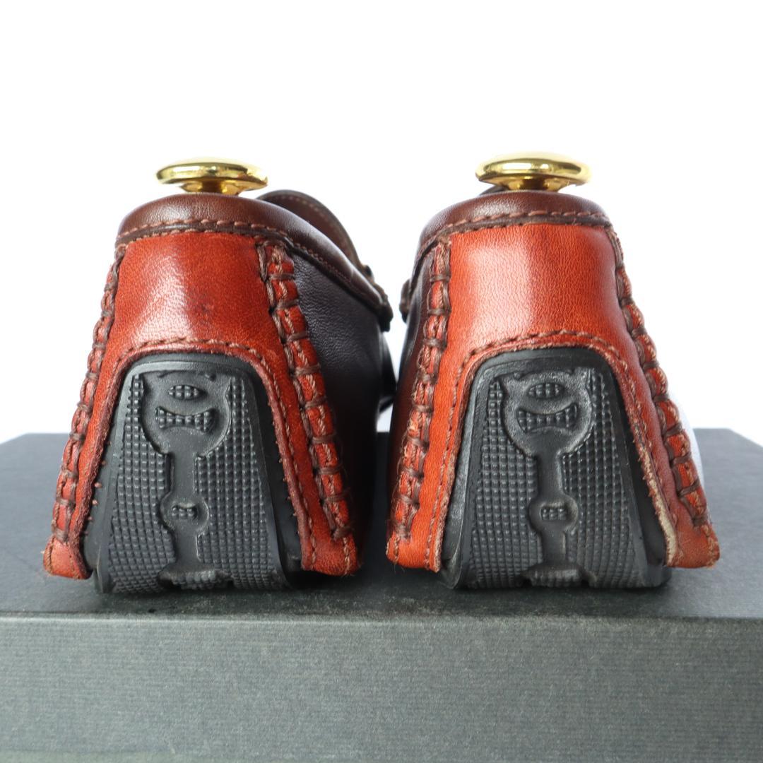 極美品 ビットローファー ブラウン ドライビングシューズ 41.5