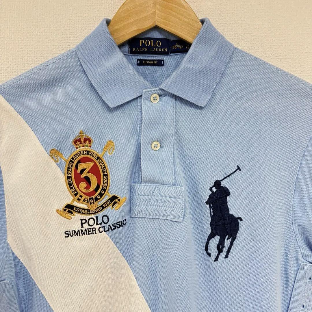 【美品】POLO ポロシャツ ビッグポニー ラルフローレン サマークラシックS