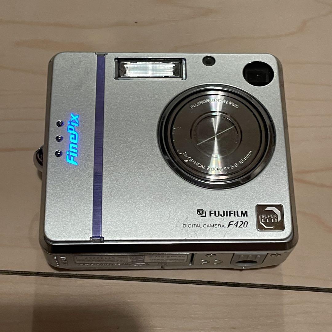 FUJIFILM FinePix F420 デジカメ 通電確認 レトロ コンデジ
