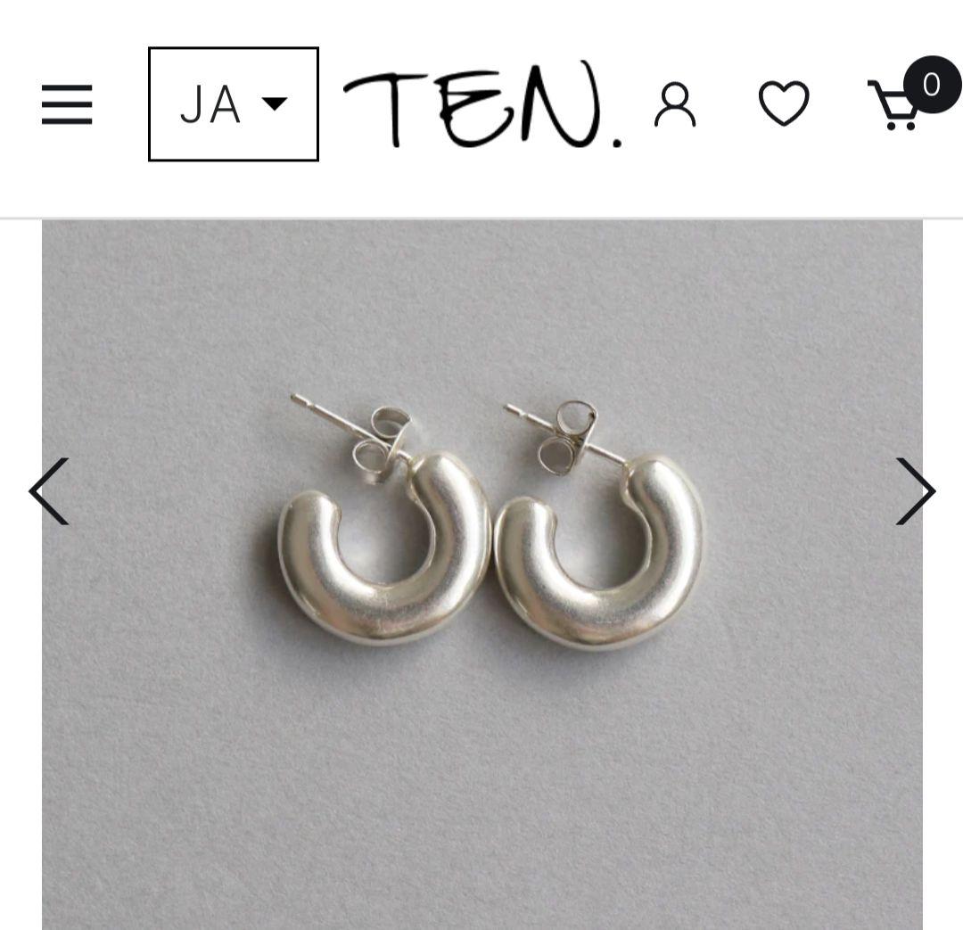 TEN.テン ベーグルピアスsilver925