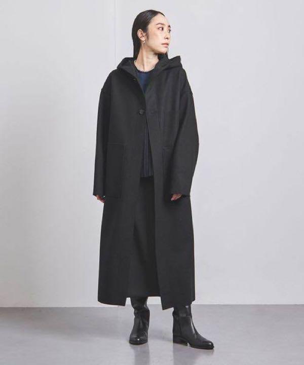 HYKE (ハイク)MELTON HOODED WORK COAT/付属品付き
